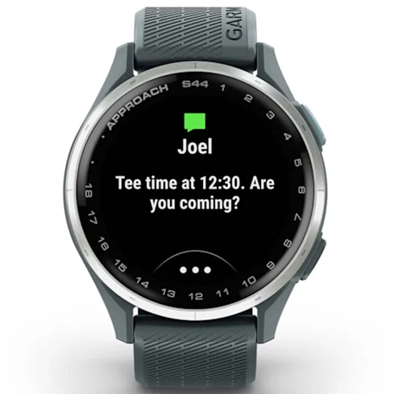 Garmin Approach S44 GPS Golf Watch, Silver with Twilight Band