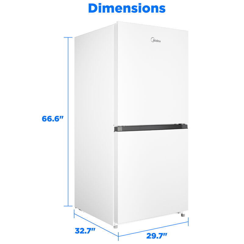 Midea 30 in. 20.0 cu. ft. Garage-Ready Automatic Smart 4-Drawers Upright Freezer with Adjustable Shelves - White, White, hires