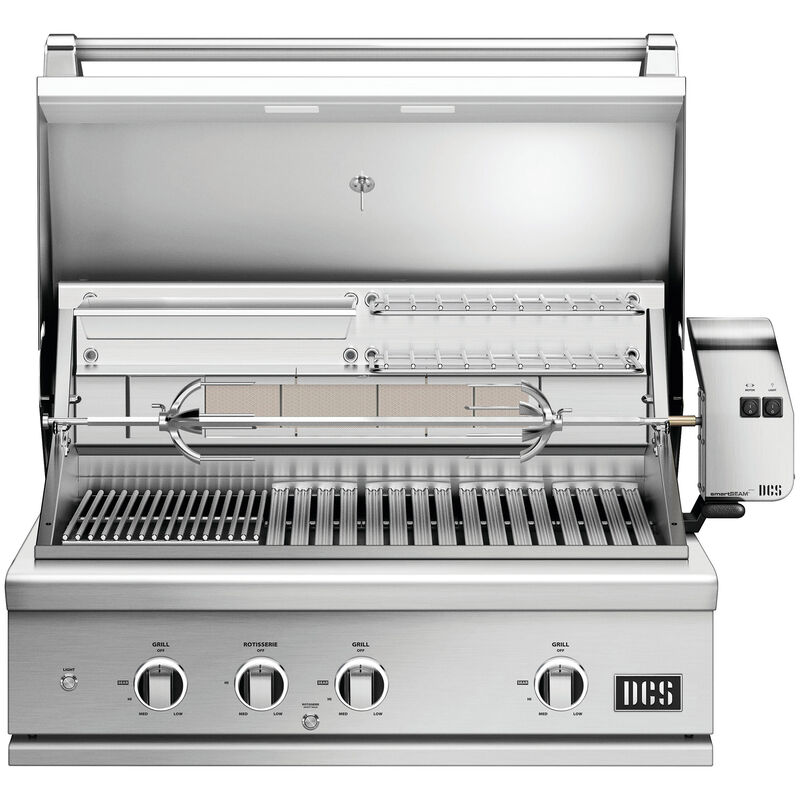 DCS Series 9 36 in. 4-Burner Built-In/Freestanding Liquid Propane Gas Grill with Rotisserie, Sear Burner & Smoke Box - Stainless Steel, , hires