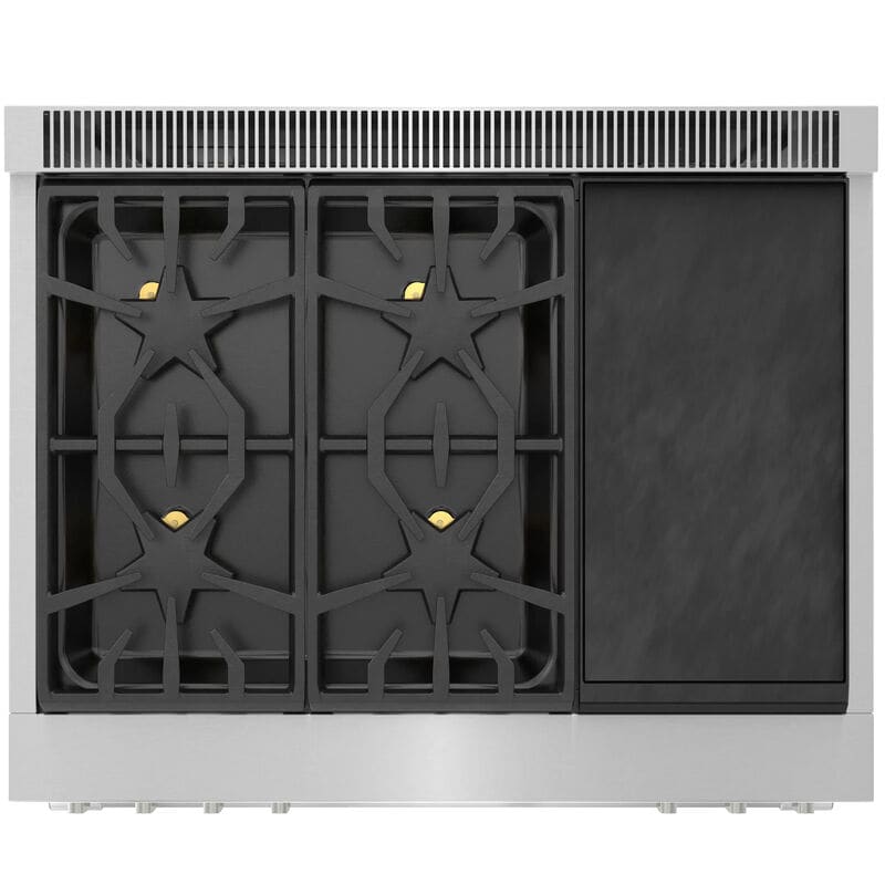 Thermador Pro Grand Professional Series 36 in. 5.7 cu. ft. Smart True European Convection Dual Fuel Range with 4 Sealed Burners - Stainless Steel, , hires