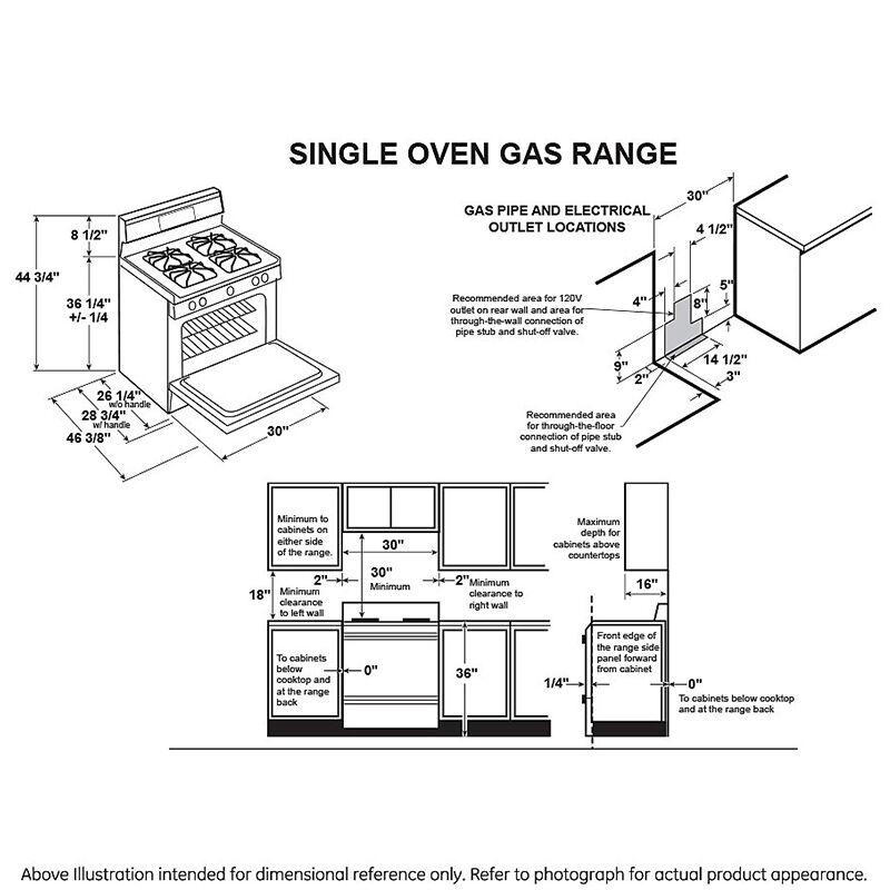 Hotpoint 30 in. 4.8 cu. ft. Gas Range with 4 Sealed Burners - White, , hires