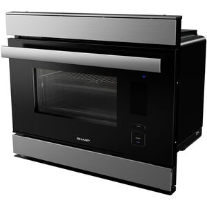 Sharp 24 in. 1.1 cu. ft. Smart Steam Electric Single Wall Oven with Standard Convection - Stainless Steel, , hires