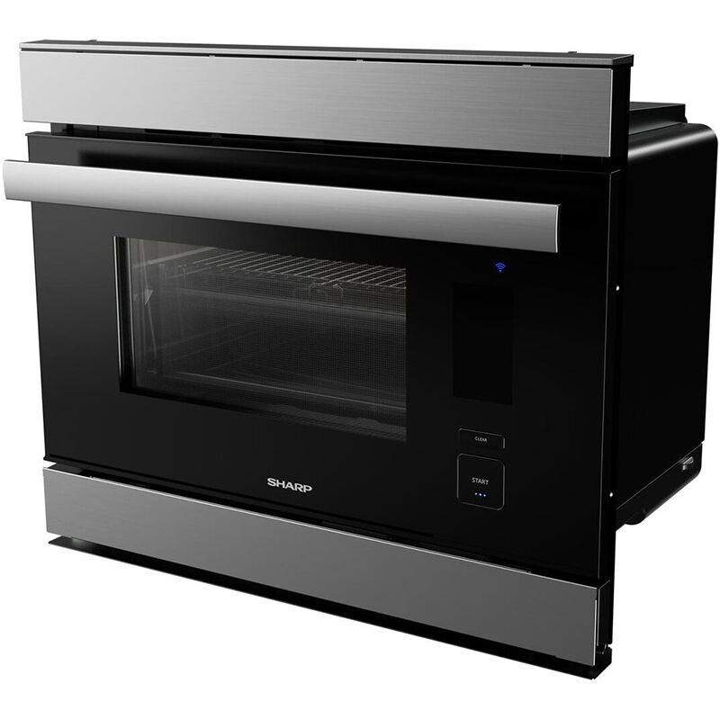 Sharp 24 in. 1.1 cu. ft. Smart Steam Electric Single Wall Oven with Standard Convection - Stainless Steel, , hires