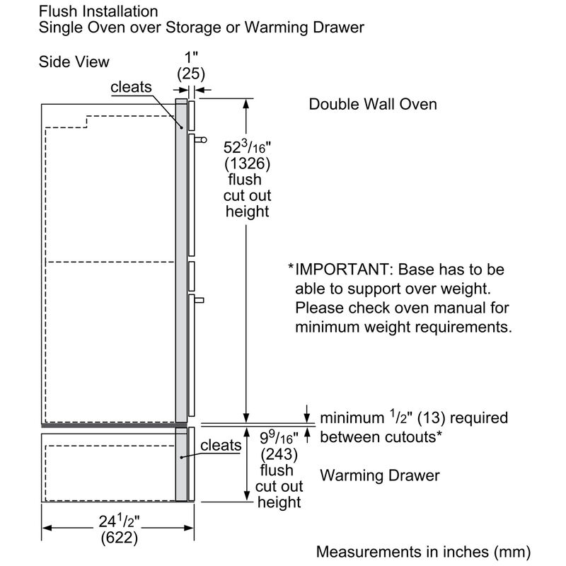 Bosch 500 Series 30 in. 9.2 cu. ft. Front Control Electric Double Wall Oven with True European Convection - Stainless Steel, , hires