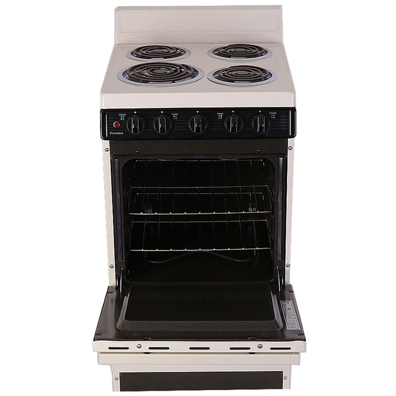 Premier 20 in. 2.4 cu. ft. Electric Range with Coil Burners - Bisque, Bisque, hires