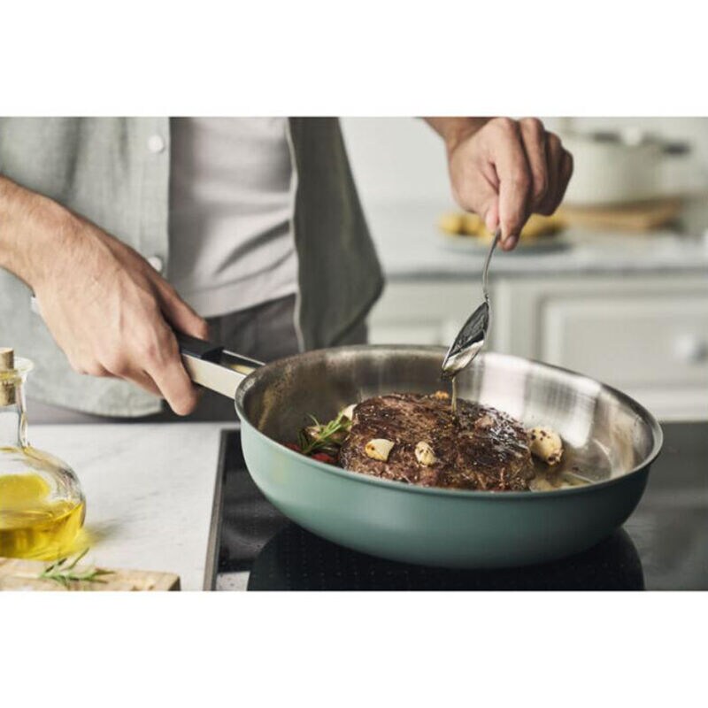 Zwilling Pure 9.5 in. Stainless Steel Ceramic Nonstick Fry Pan - Green, Green, hires