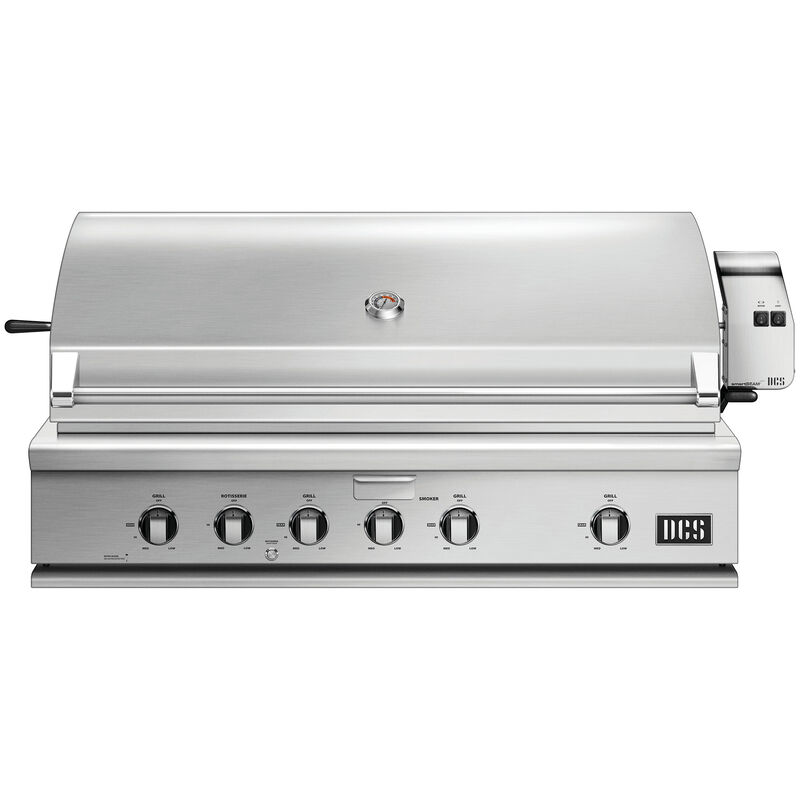 DCS Series 7 48 in. 4-Burner Built-In Natural Gas Grill with Rotisserie & Smoke Box - Stainless Steel, , hires