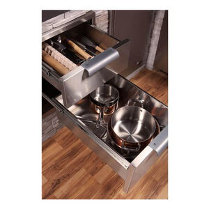 DCS Grill Tower Drawer Double - Brushed Stainless Steel, , hires