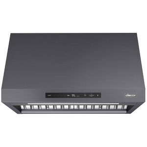 Dacor 36 in. Canopy Pro Style Smart Range Hood with 4 Speed Settings, 1200 CFM & 1 LED Light - Graphite Stainless, , hires