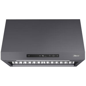 Dacor 36 in. Smart Ducted Canopy Pro Style Style Range Hood with 1200 CFM, 4 Fan Speeds & 1 LED Light - Graphite Stainless, , hires