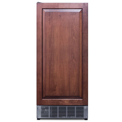 Summit 15 in. Built-In Undercounter Commercial-Use Ice Maker with 25 lb. Ice Storage, Auto-Defrost & Digital Control - Custom Panel Ready | BIM44GIF