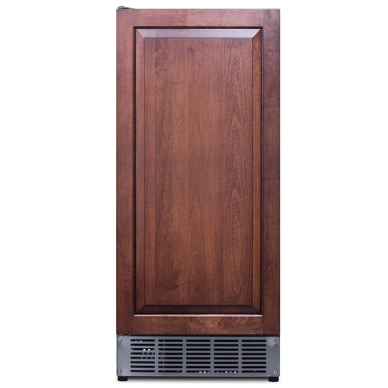 Summit 15 in. Built-In Undercounter Commercial-Use Ice Maker with 25 lb. Ice Storage, Auto-Defrost & Digital Control - Custom Panel Ready, , hires