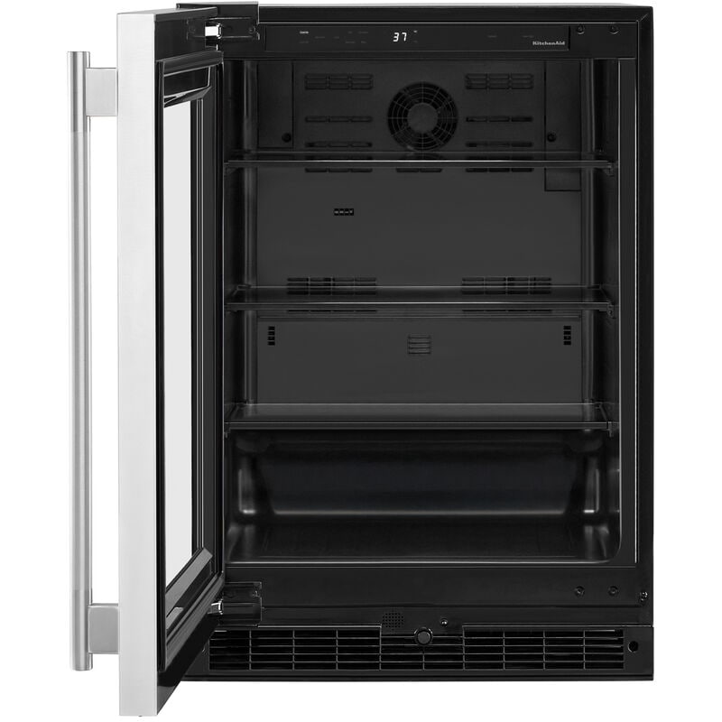 KitchenAid 24 in. 5.2 cu. ft. Undercounter Refrigerator - Stainless Steel, , hires