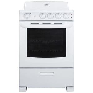 Summit 24 in. 2.9 cu. ft. Electric Range with Coil Burners - White, , hires