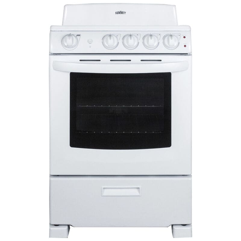 Summit 24 in. 2.9 cu. ft. Electric Range with Coil Burners - White, , hires