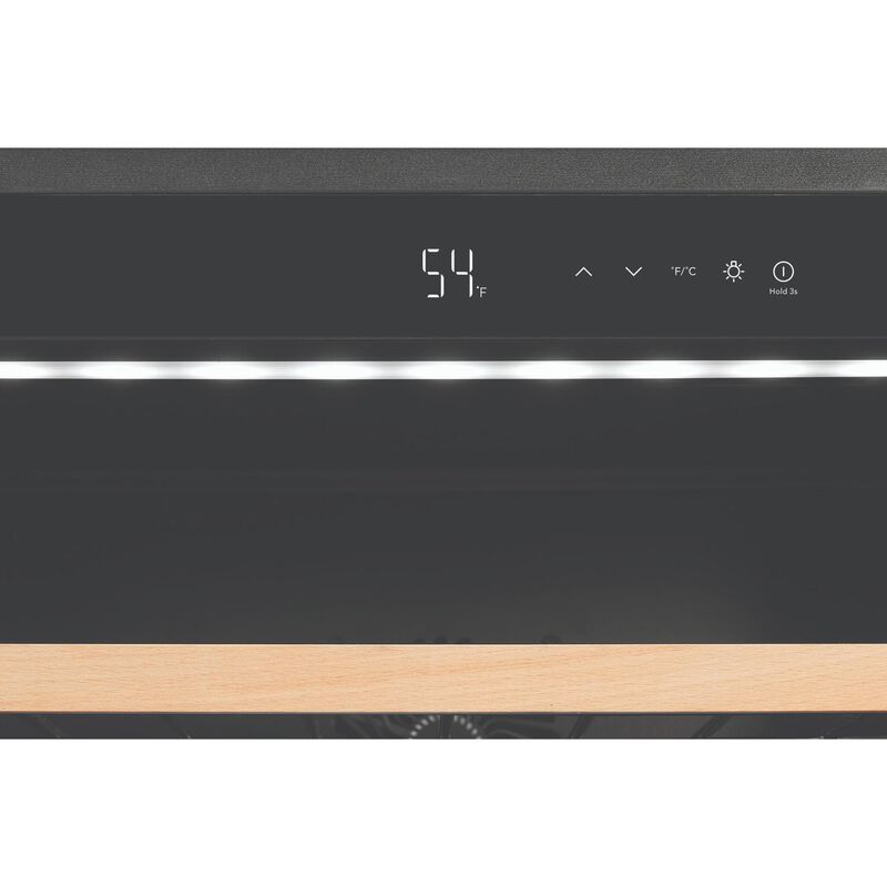 Frigidaire Gallery 24 in. Undercounter Wine Cooler with Wire Racks, Single Temperature Zone & 57 Bottle Capacity - Stainless Steel, , hires