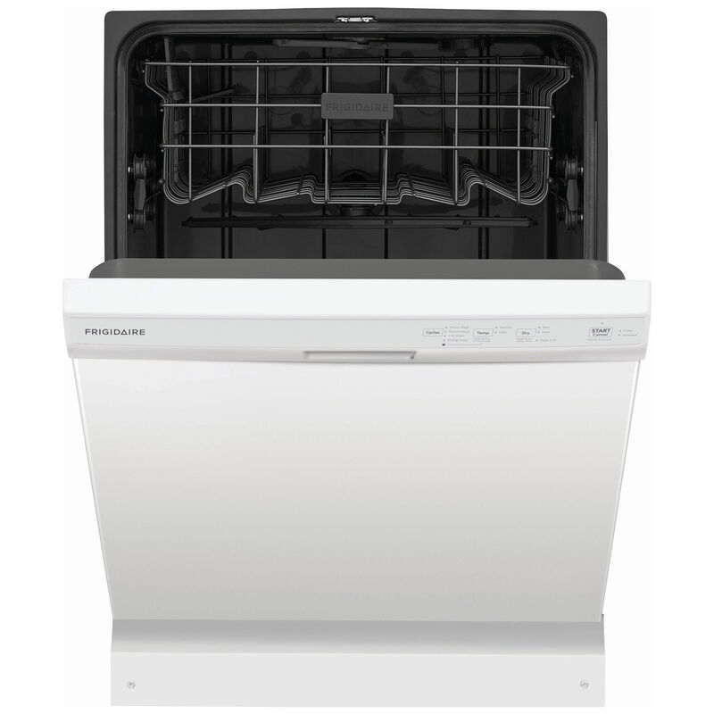 Frigidaire 24 in. Front Control Dishwasher with 54 dBa Sound Level, MaxDry & Pocket - White, White, hires