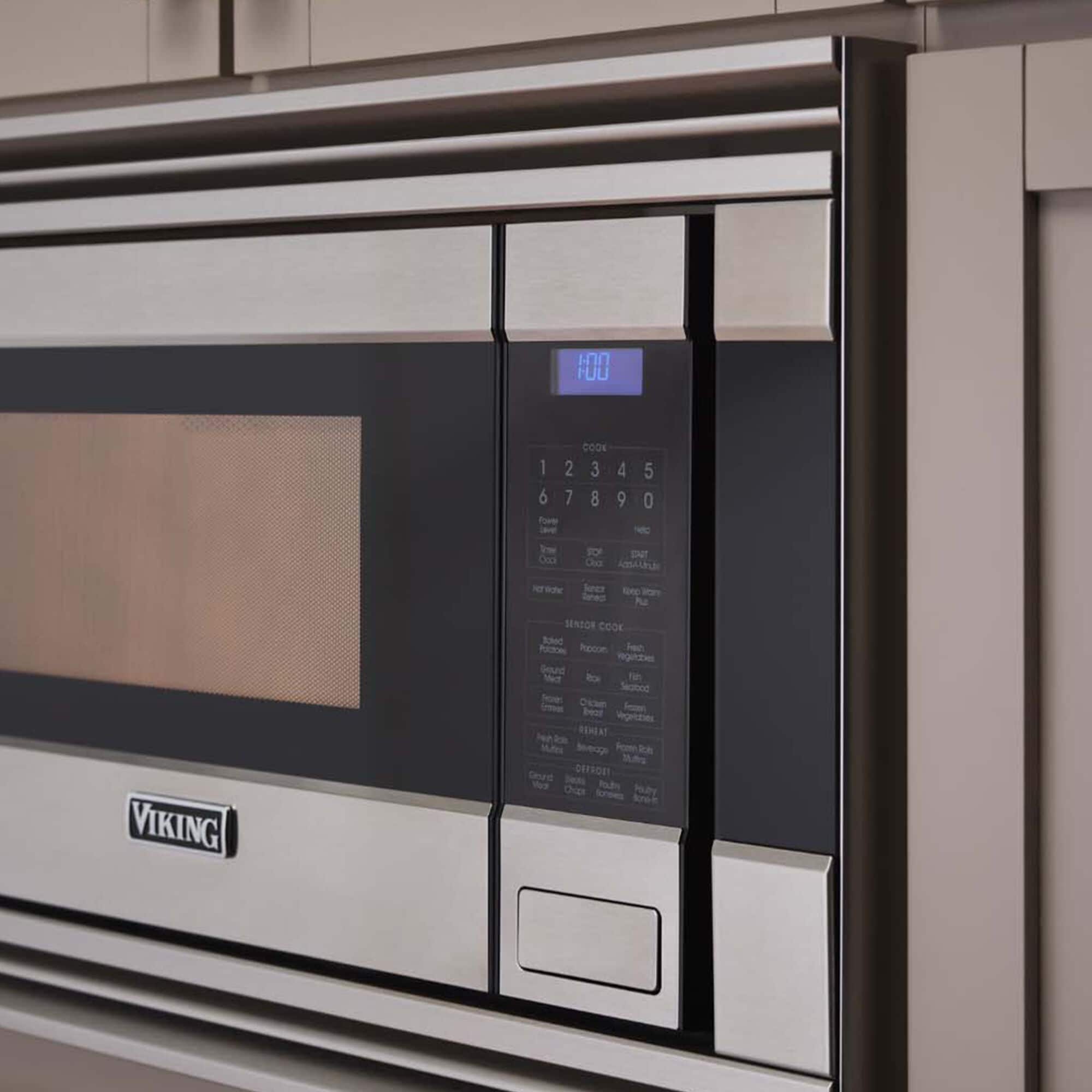 Viking 3 Series 24 in. 2.0 cu.ft Built In Countertop Microwave with 11 Power Levels Sensor Cooking Controls Stainless Steel