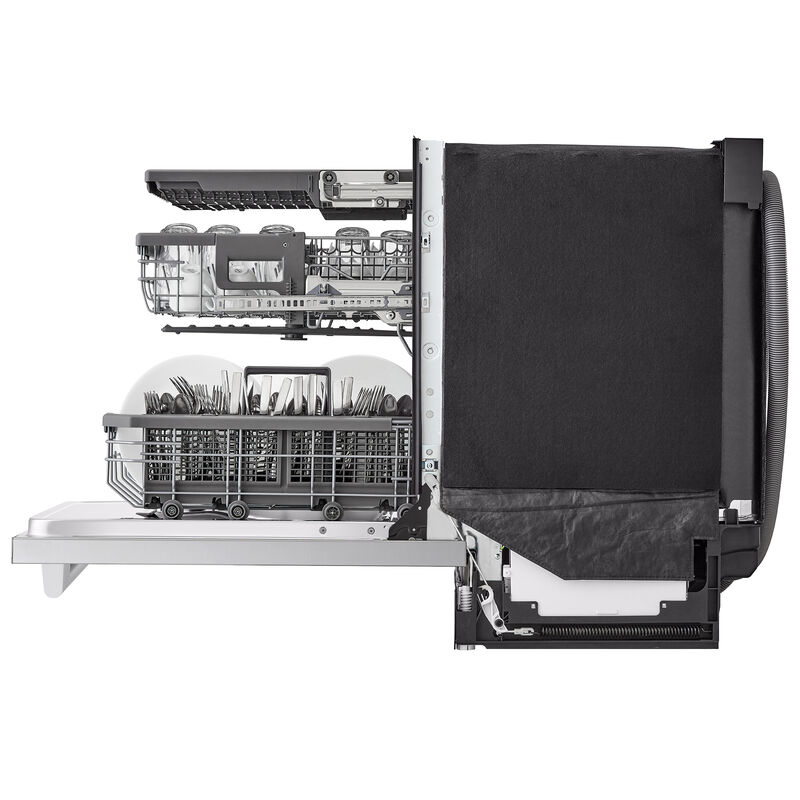 Signature Kitchen Suite 24 in. Top Control Smart Dishwasher with 40 dBa Sound Level, 3rd-Rack & Dynamic Heat Dry - Stainless Steel, , hires