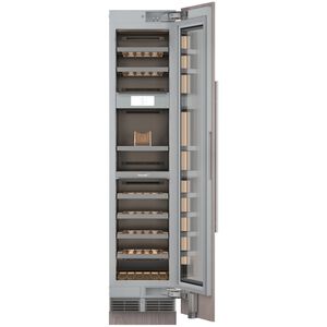 Thermador Freedom Collection 18 in. Built-In Smart Wine Cooler with Wood Racks, Multi-Temperature Zones & 62-Bottle Capacity - Custom Panel Ready, , hires