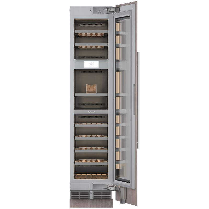 Thermador Freedom Collection 18 in. Built-In Smart Wine Cooler with Wood Racks, Multi-Temperature Zones & 62-Bottle Capacity - Custom Panel Ready, , hires