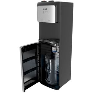 Avanti 12 in. Freestanding Hot & Cold Water Dispenser with Child Safety Guard - Stainless Steel with Black Cabinet, , hires