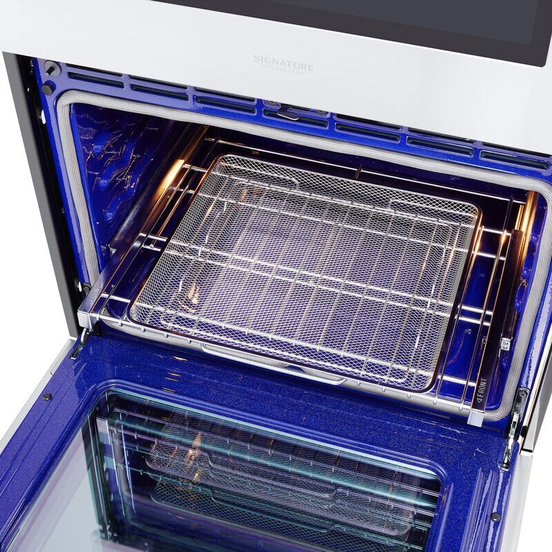 Signature Kitchen Suite Transitional 30 in. 9.4 cu. ft. Smart Top Control SteamElectric Double Wall Oven with True European Convection - Stainless Steel, , hires