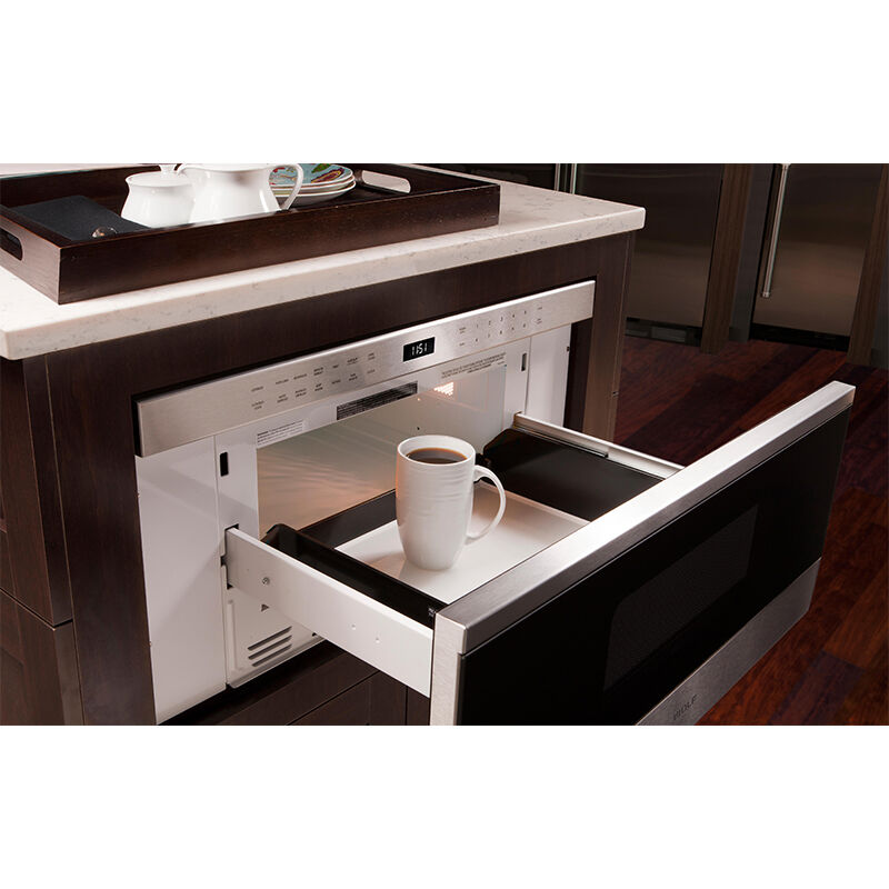 Wolf 30 in. 1.2 cu. ft. 950W Drawer Microwave with Sensor Cooking - Stainless Steel, , hires