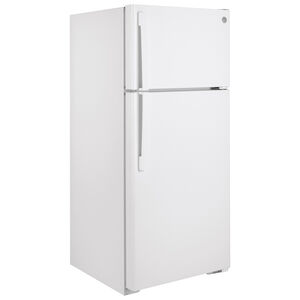 GE 28 in. 16.6 cu. ft. Top Freezer Refrigerator - White, White, hires