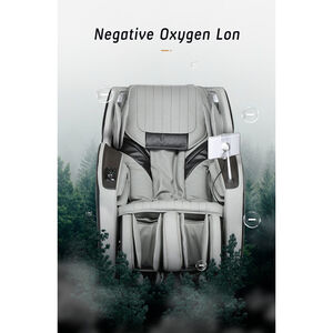 Lifesmart 4D Zero Gravity Massage Chair with Bluetooth Speakers - Gray & Black, , hires