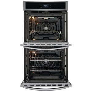 Frigidaire Gallery 27 in. 7.6 cu. ft. Top Control SteamElectric Double Wall Oven with True European Convection - Stainless Steel, Stainless Steel, hires