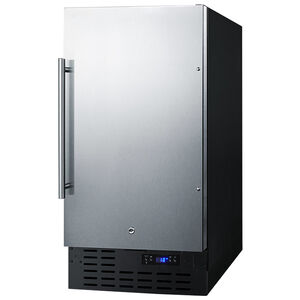 Summit 18 in. Ice Maker with 8 Lbs. Ice Storage Capacity Digital Control - Stainless Steel, , hires