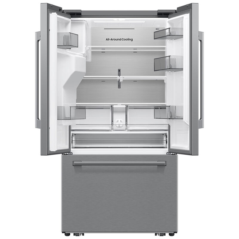 Samsung Bespoke 36 in. 29.0 cu. ft. Smart French Door Refrigerator with Ice & Water Dispenser - Fingerprint Resistant Stainless Steel, , hires