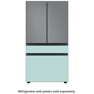 Samsung BESPOKE 4-Door French Door Middle Panel for Refrigerators - Morning Blue Glass, , hires