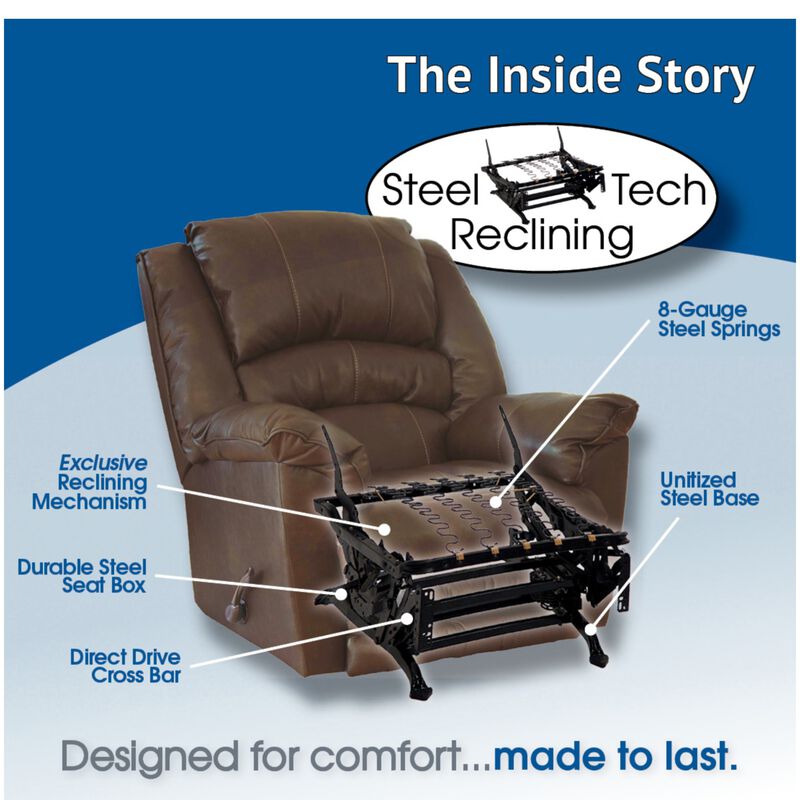 Catnapper Jet Glider Recliner - Silver, Silver, hires