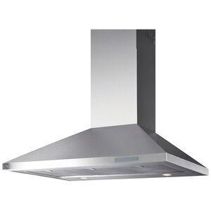 XO 42 in. Chimney Style Range Hood with 3 Speed Settings, 600 CFM, Convertible Venting & 2 LED Lights - Stainless Steel, , hires