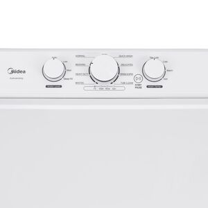 Midea 25 in. 3.9 cu. ft. Top Load Washer with Power Wave 360 Agitator - White, , hires