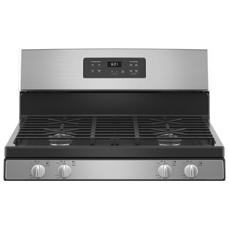 GE 30 in. 4.8 cu. ft. Oven Freestanding Gas Range with 4 Sealed Burners - Stainless Steel, , hires