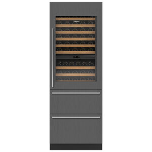Sub-Zero 30 in. Full-Size Built-In Wine Cooler with 86 Bottle Capacity, Triple Temperature Zones & Digital Control - Custom Panel Ready, , hires