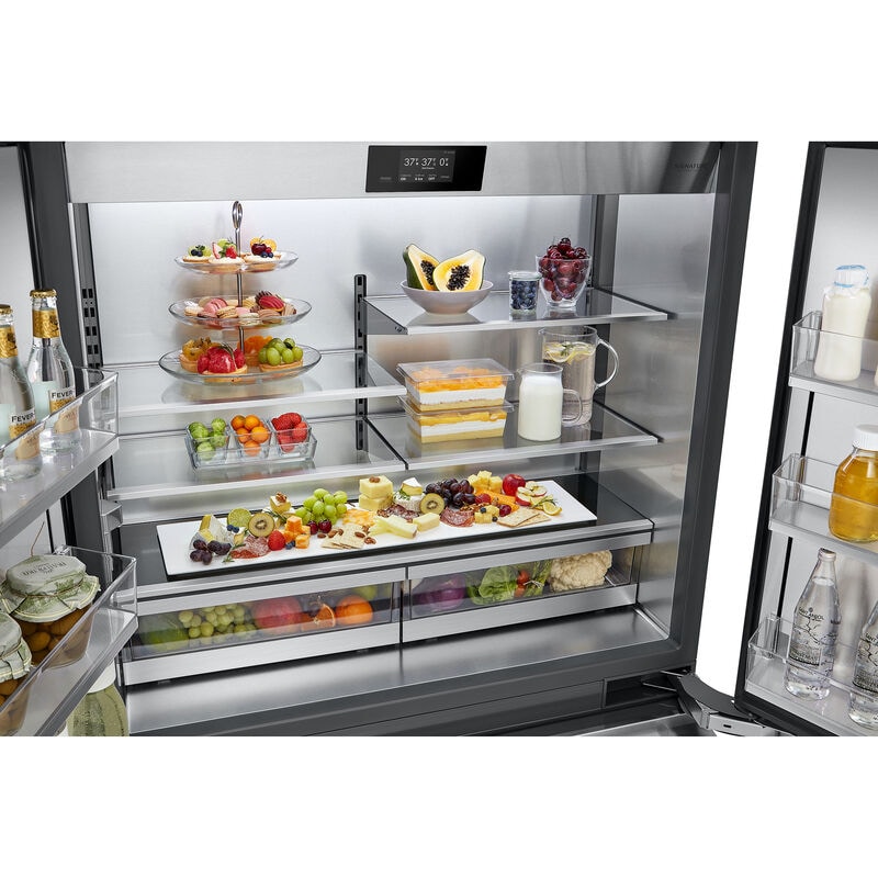 Signature Kitchen Suite 48 in. 26 cu. ft. Built-In Smart Counter Depth 6-Door French Door Refrigerator with Internal Water Dispenser - Custom Panel Ready, , hires