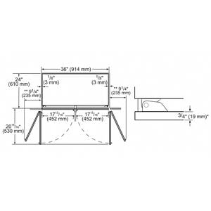 Bosch Benchmark 36 in. 19.4 cu. ft. Built-In Smart Counter Depth French Door Refrigerator with Ice Maker - Custom Panel Ready, , hires