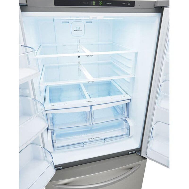 LG 30 in. 21.8 cu. ft. French Door Refrigerator with Ice Maker - Stainless Steel, Stainless Steel, hires
