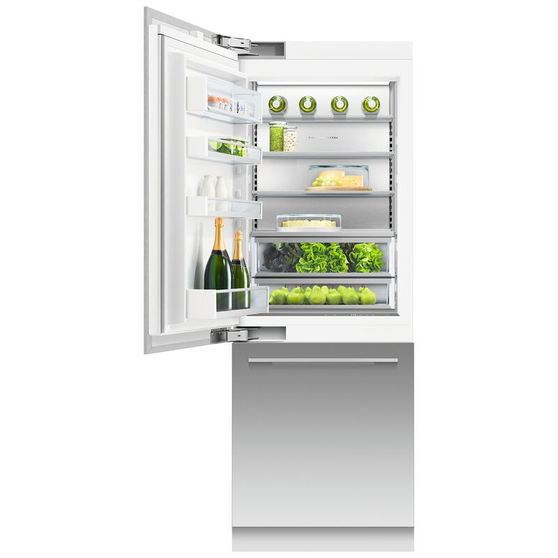 Fisher & Paykel Series-11 30 in. Built-In 15.9 cu. ft. Counter Depth Bottom Freezer Refrigerator with Internal Water Dispenser Left Hinge - Custom Panel Ready, , hires