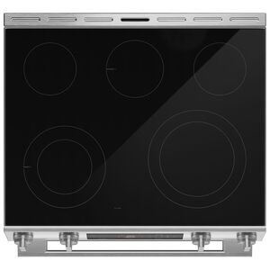 Bosch 300 Series 30 in. 5.8 cu. ft. Air-Fry Standard Convection Slide-In Electric Range with Smoothtop Burners - Stainless Steel, , hires