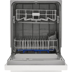 Frigidaire 24 in. Built-In Dishwasher with Front Control, 62 dBA Sound Level, 14 Place Settings & 2 Wash Cycles - White, White, hires
