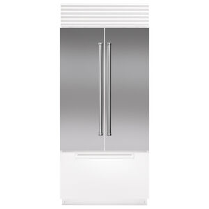 Sub-Zero Flush Inset Door Panel with Pro Handle for Refrigerator - Stainless Steel, , hires