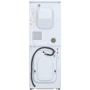 Equator Value 24 in. 2.47 cu. ft. Electric Front Load Laundry Center with Sensor Dry, Pet & Sanitize Cycle - White, , hires