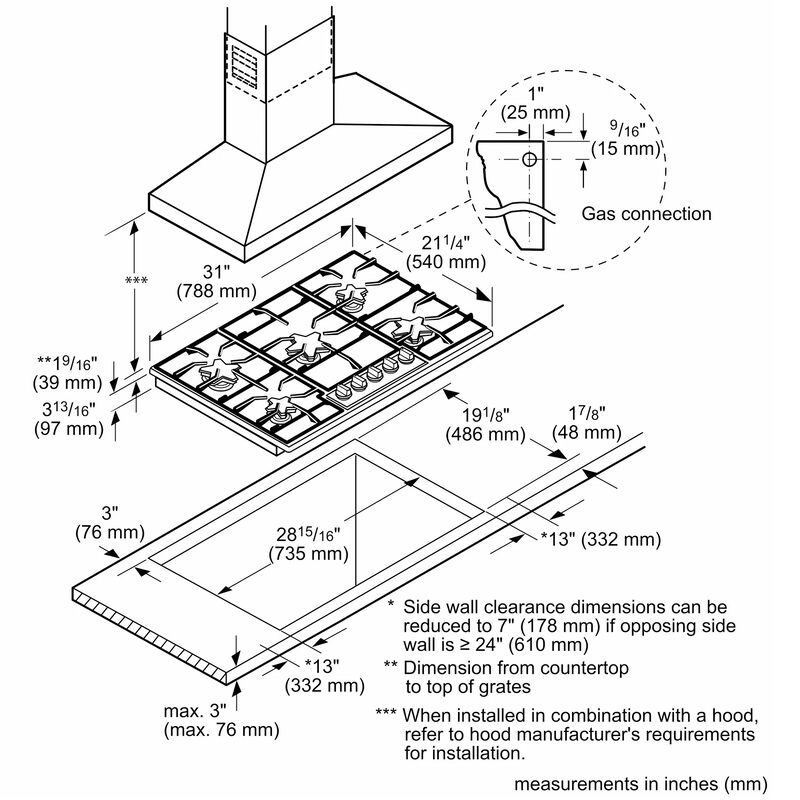 Thermador Masterpiece Series 30 in. 5-Burner Natural Gas Cooktop with Power Burner - Stainless Steel, , hires