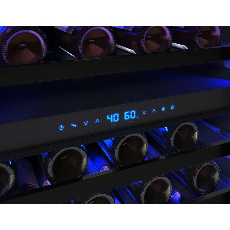 Zephyr Presrv Series 24 in. Undercounter Wine Cooler with Wood Racks, Dual Temperature Zones & 45 Bottle Capacity - Custom Panel Ready, , hires