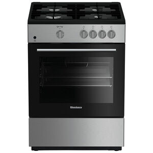 Blomberg 24 in. 2.5 cu. ft. Gas Range with 4 Sealed Burners - Stainless Steel, , hires